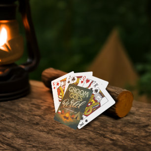 Junggesellenabschied wird wild - Camping Thema Spielkarten