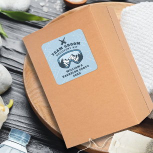 Junggesellenabschied Wochenend Skiurlaub Erholung Quadratischer Aufkleber