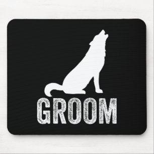 Junggesellenabschied Wolf Bachelor Hochzeit Trauze Mousepad