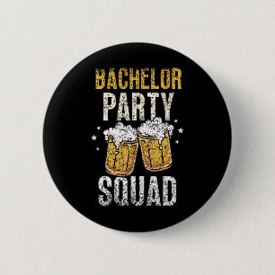 Junggesellenabschiedstruppe Bräutigam-Team Braut  Button