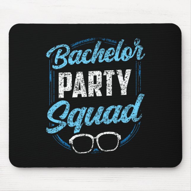 Junggesellenparty Team Braut Bräutigam  Mousepad (Vorne)