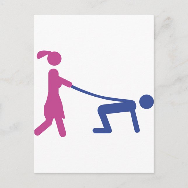 Junggesellensymbol Einladungspostkarte (Vorderseite)