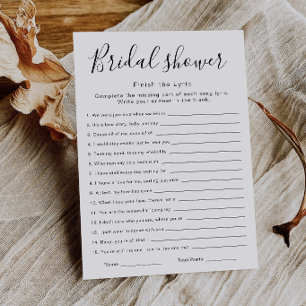 Junggesellinnen-Abschied Beende-das-Lied-Spiel, Einladung