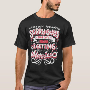 Junggesellinnen-Abschied Braut Entschuldigung Jung T-Shirt