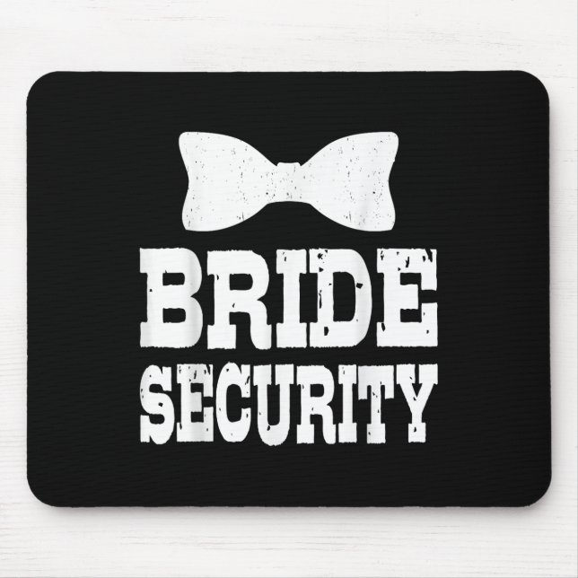 Junggesellinnen-Abschied Braut Sicherheit Lustige  Mousepad (Vorne)