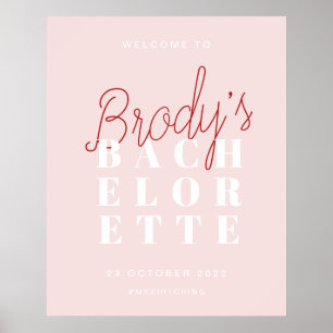 Junggesellinnen-Abschied-Empfangsschild - Brody Poster