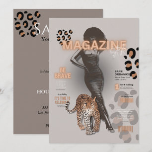Junggesellinnen-Abschied Fashion-Diva-Magazin Einladung