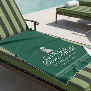 Junggesellinnen-Abschied im Spa-Bären-Stil Strandtuch