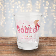 Junggesellinnen-Abschied Letzte Rodeo-Shotglas
