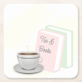 Junggesellinnen-Abschied mit Tee & Büchern Rechteckiger Pappuntersetzer