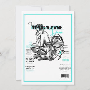 Junggesellinnen-Abschied Mode-Diva-Magazin Einladung