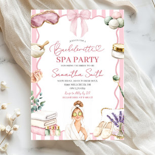 Junggesellinnen-Abschied-Spa-Party-Einladung Einladung