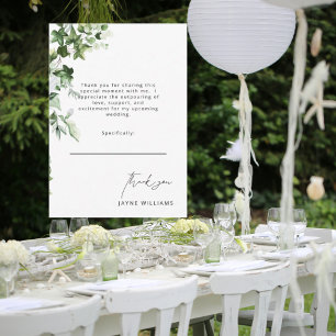 Junggesellinnen-Abschieds-Dankeschön Dankeskarte