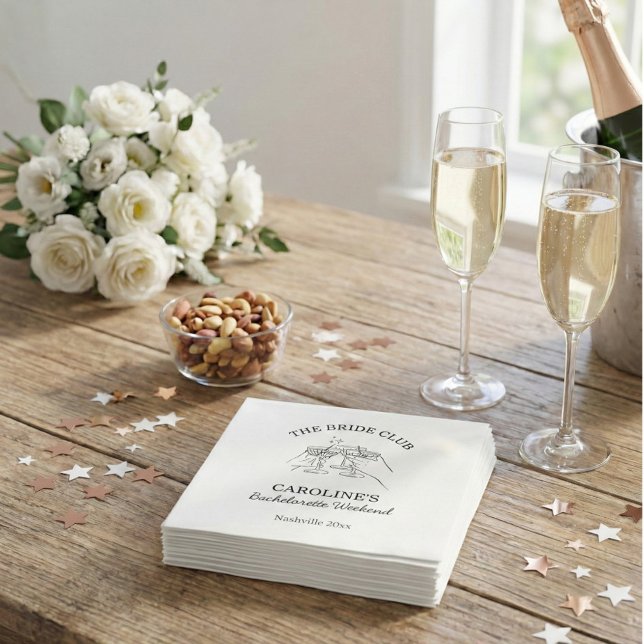 Junggesellinnen-Abschieds-Party Favor-Cocktail Serviette (Von Creator hochgeladen)