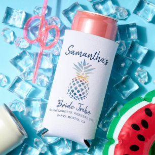 Junggesellinnen-Abschiedsparty Ananas Küsten-Sonne Selters Dosenkühler