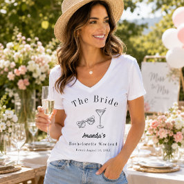 Junggesellinnen-Abschiedsparty Braut Strand T-Shirt