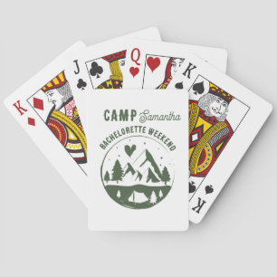 Junggesellinnen-Abschiedsparty Camping Bach Wochen Spielkarten