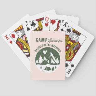 Junggesellinnen-Abschiedsparty Camping Bach Wochen Spielkarten