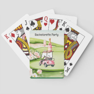 Junggesellinnen-Abschiedsparty für Golfer Spielkarten