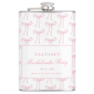 Junggesellinnen-Abschiedsparty-Geschenke mit rosa  Flachmann