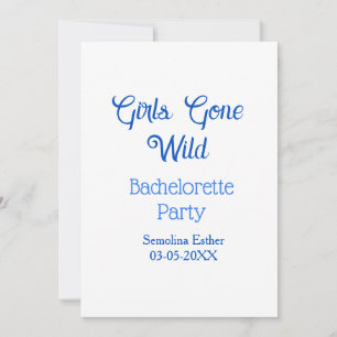 Junggesellinnen-Abschiedsparty Girls Gone Wild bla Einladung