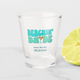 Junggesellinnen-Abschiedsparty Groovy Beach Braut Schnapsglas
