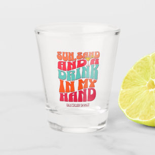 Junggesellinnen-Abschiedsparty Groovy Sonne Sand T Schnapsglas