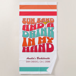 Junggesellinnen-Abschiedsparty Groovy Sonne Sand T Strandtuch