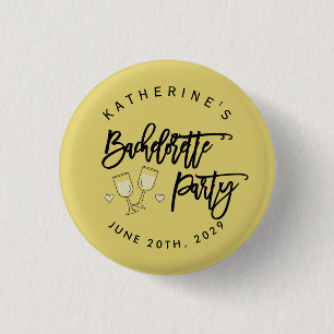 Junggesellinnen-Abschiedsparty Insel Citrus Gelbe Button