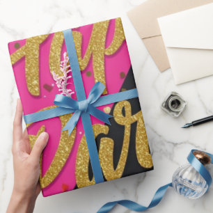 Junggesellinnen-Abschiedsparty-Konfetti-Einladung  Geschenkpapier