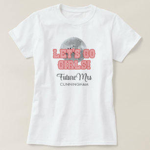 Junggesellinnen-Abschiedsparty Retro 70er Braut Di T-Shirt