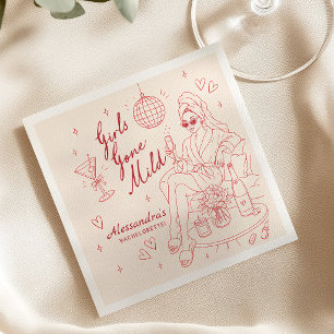 Junggesellinnen-Abschiedsparty Serviette
