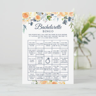 Junggesellinnen-Abschiedsspiel Florale Bachelorett Einladung
