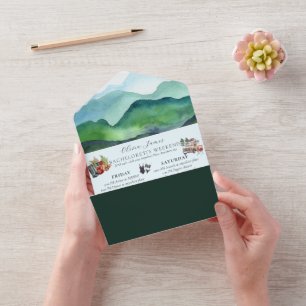 Junggesellinnen-Abschiedswochenende-Reiseplan All In One Einladung