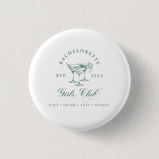 Junggesellinnen-Club-Button Button (Vorderseite)