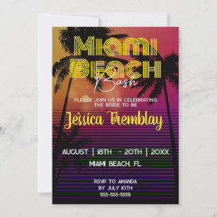 Junggesellinnen-Wochenendausflug nach Miami Beach Einladung