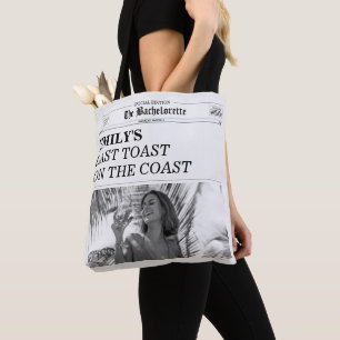 Junggesellinnen-Zeitung Letzter Toast an der Küste Tasche