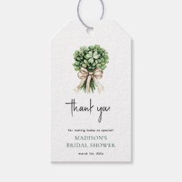 Junggesellinnenabschied Aquarell Klee Blumenstrauß Geschenkanhänger
