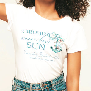 Junggesellinnenabschied auf Kreuzfahrt Personalisi T-Shirt