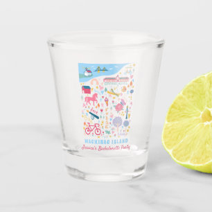 Junggesellinnenabschied auf Mackinac Island Michig Schnapsglas
