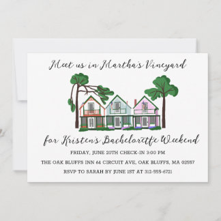 Junggesellinnenabschied auf Martha's Vineyard Einladung