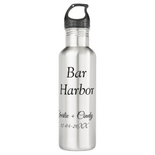 Junggesellinnenabschied Bar Harbor Brautjungfer Ho Edelstahlflasche