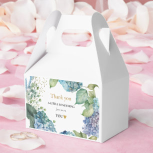 Junggesellinnenabschied Blaue Hortensien Danke Geschenkschachtel