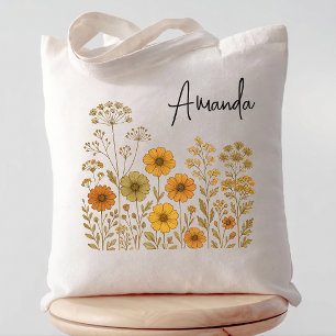 Junggesellinnenabschied   Boho Wildblumen Brautjun Tragetasche