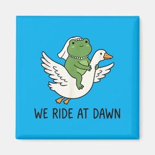 Junggesellinnenabschied Braut Frosch Meme fährt Magnet