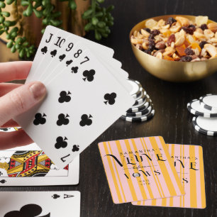 Junggesellinnenabschied Champagne Veuve vor Gelübd Spielkarten