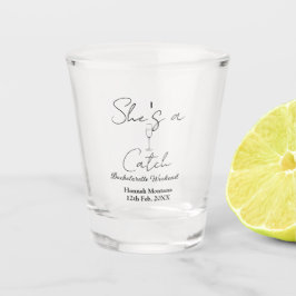 Junggesellinnenabschied Champagnerflasche Wochenen Schnapsglas