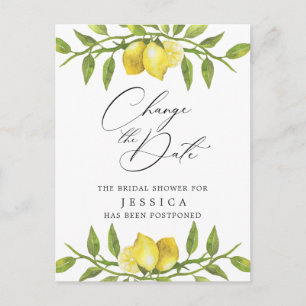 Junggesellinnenabschied Datum ändern Lemons Greene Postkarte