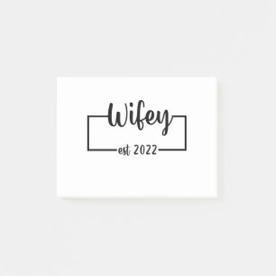 Junggesellinnenabschied - Ehefrau ab 2022 - Braut  Post-it Klebezettel