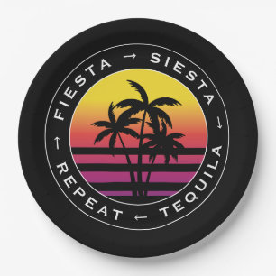 Junggesellinnenabschied Fiesta Siesta Tequila Wied Pappteller
